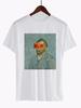 Van Gogh Art Print Vintage T Shirt Harajuku Casual Funny T Shirt Women Ullzang Short Sleeve