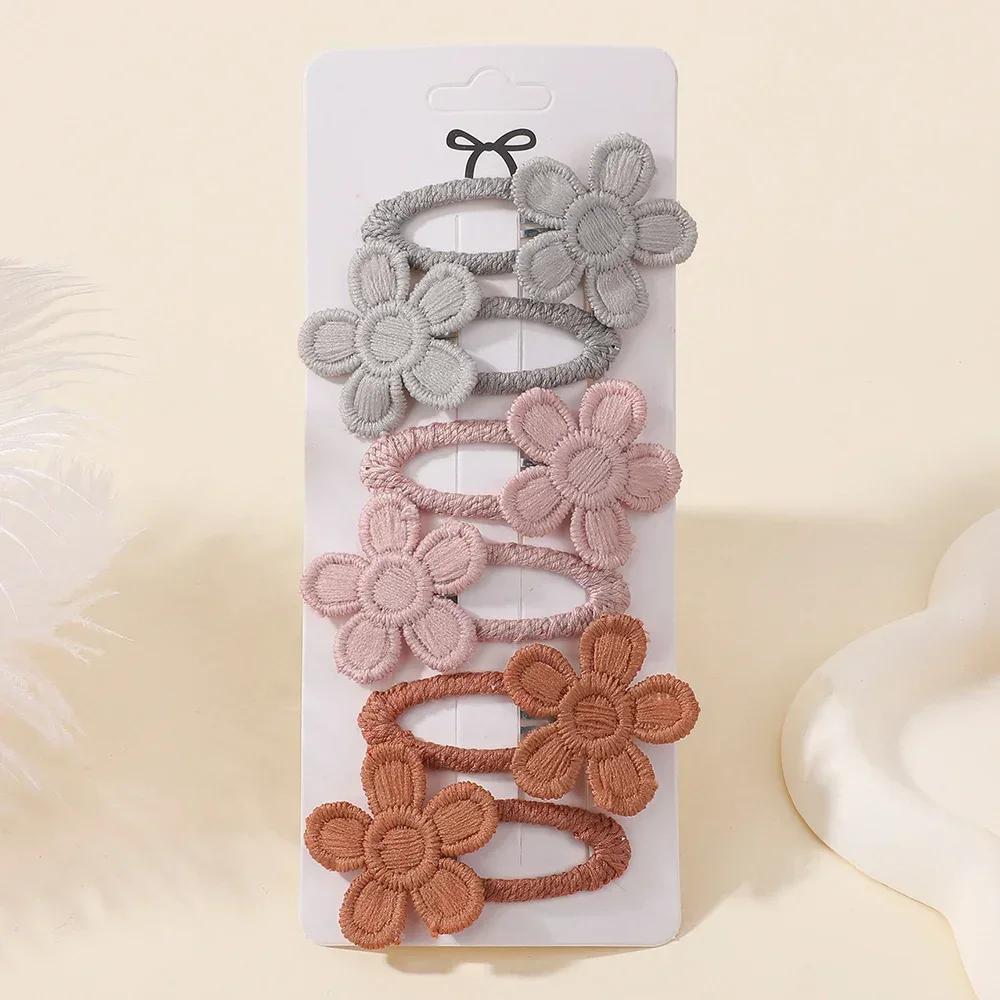 

РАДУЖНЫЕ БАНТЫ Ins Стиль Клипсы для Волос с Цветком Ромашки для Маленьких Девочек Прекрасные Заколки для Челки Зажимы для Волос Заколка Детские Аксессуары для Волос