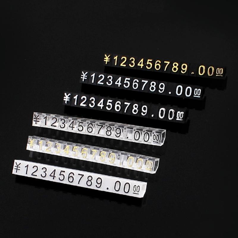  10Pcs/set Combined Price Tags Price Labels Display Blocks for Jewelry Shop Store