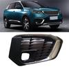 1 Piece Left Front Bumper Fog Lamp Frame Fog Light Grille Trim Black Plastic For 5008 16119191980