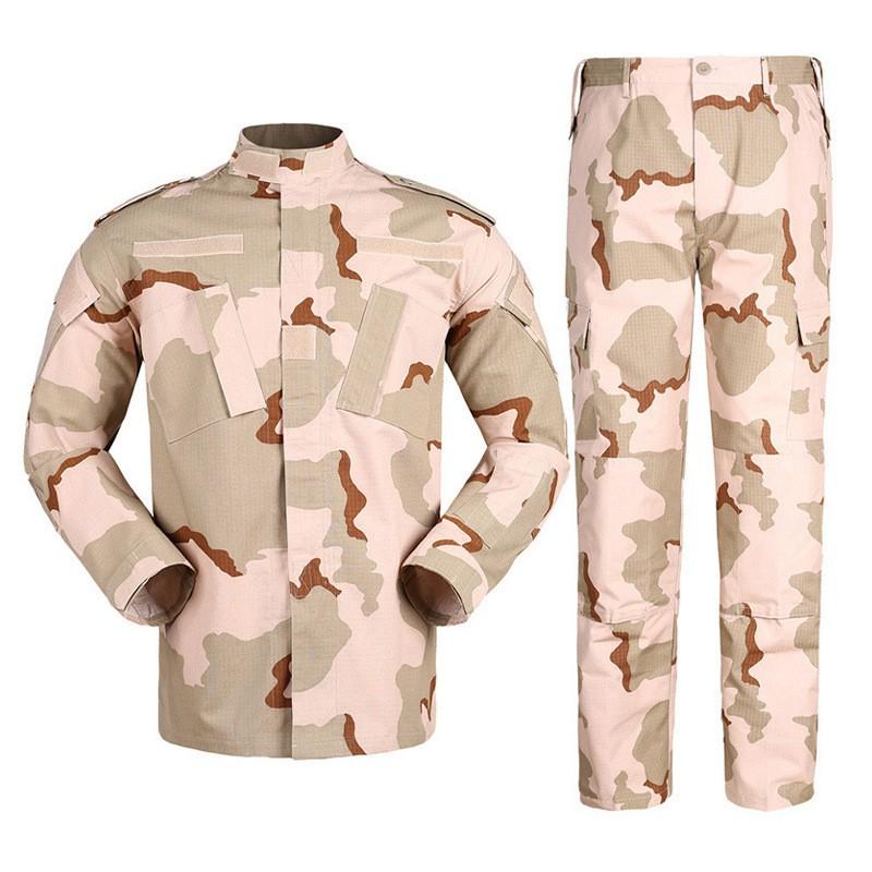 Mens Tactical Training Uniform Set ACU MC Camo Outdoor Combat Suit Hiking Shooting Camping