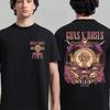 Sommer-Heißverkauf Guns N Roses Paris Tour 2026 Skelett Grafik T-Shirts Unisex Lässig Harajuku Baumwoll-T-Shirt Retro Vintage Grafik Übergroßes T-Shirt