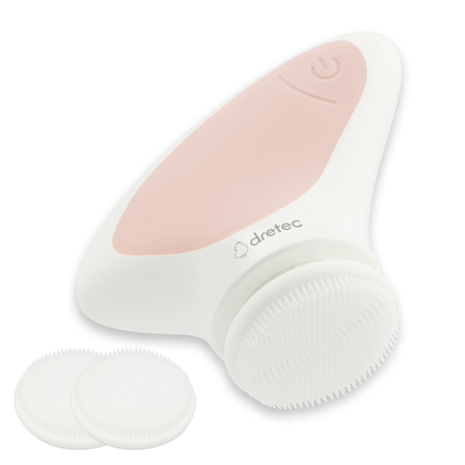 Dretec Electric Silicone Face Pore Facial Cleansing Power Pore Body Pink Brush, Care, Brush, Waterproof, Mode, Cleansing, Brush, Compact, Portable, розовый