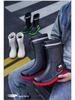 Men's Warm Non-Slip Durable Rain Boots for Food Delivery, Fishing, and Gardening
