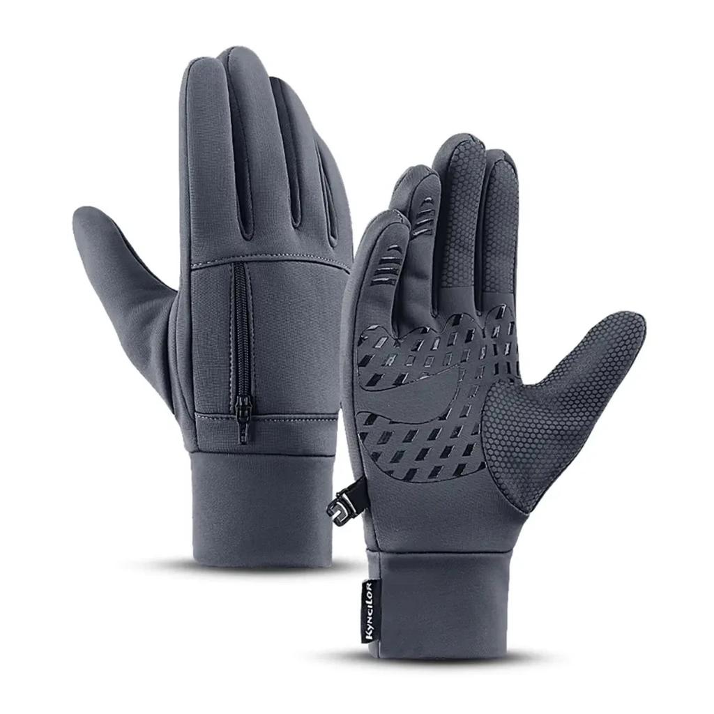 Winter Outdoor Cycling Gloves for Men and Women Touchscreen Windproof Warm Sport Splashproof Silicone Non-slip Motorcycle Gloves