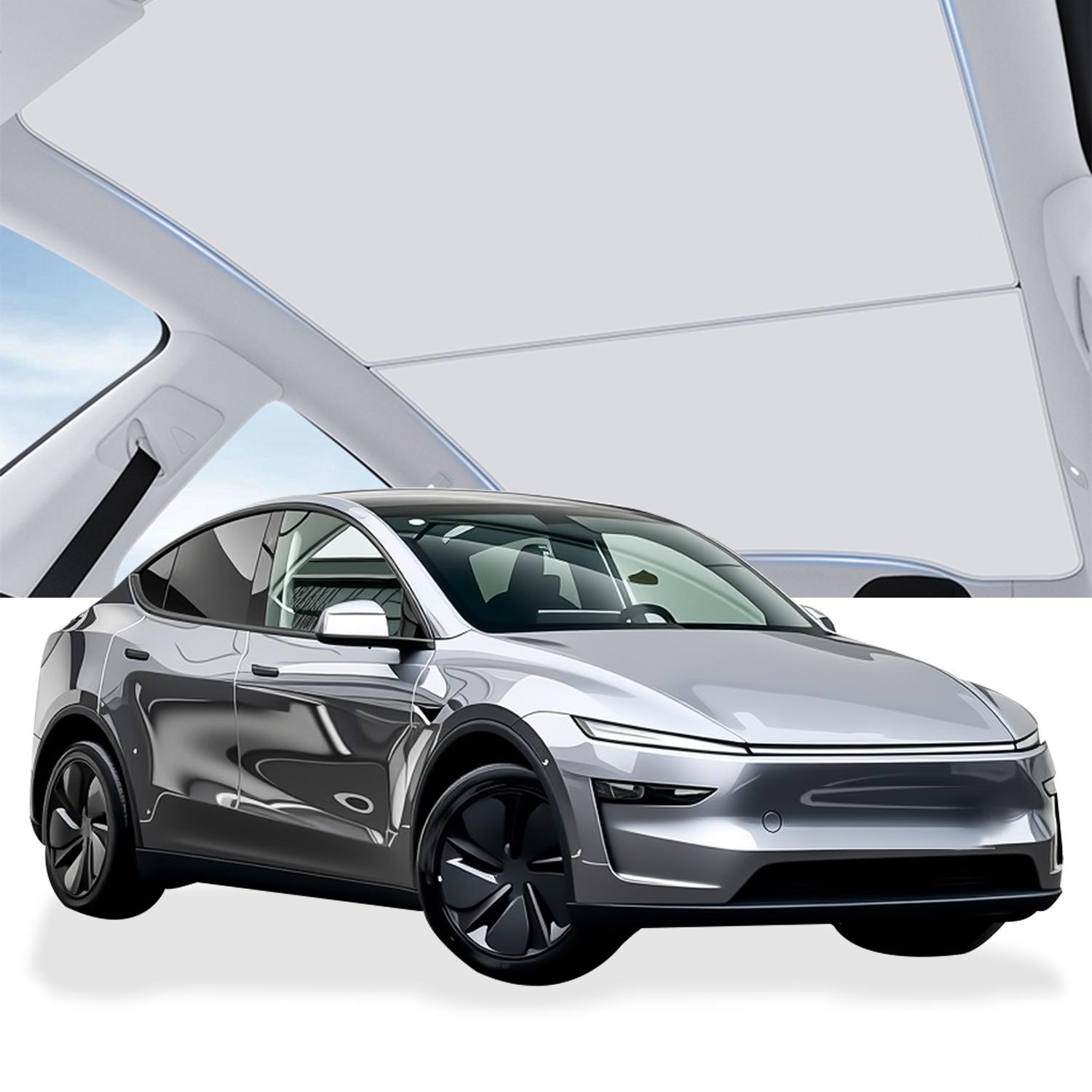 

Подходит для Tesla New Model Y Juniper Автомобильный люк блокирует солнечный свет и изолирует тепло, предотвращает провисание и магнитные солнцезащитные шторки