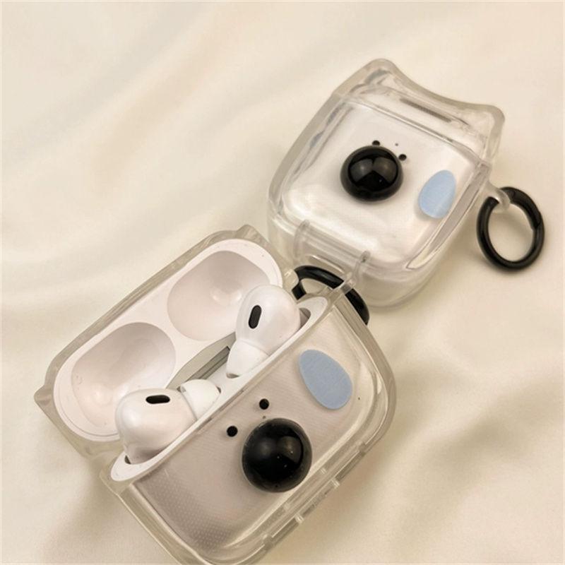 Lustige schwitzende 3D-Hundenase Geeignet für AirPods Pro2 Kopfhörerhülle Kabellose Bluetooth Apple AirPods S1/2 Weiche Hülle
