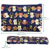 Morikuru Made In Japan Square Oblong 19 X 13 with a Shofuku Cat Cute for Small SG Wonder Zone Navy (Morikura) Pouch, Cm, Print, Multi-Pouch Items,