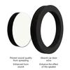 4Pcs 6.5 Inch Universal EVA Self Adhesive Sponge High Rebound Waterproof Car Door Speaker Fast Rings Baffle Kit