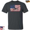 Dachshund American Flag Unisex TShirt Gift US Dachshund Dog Owner Tee Black Unisex T-Shirt
