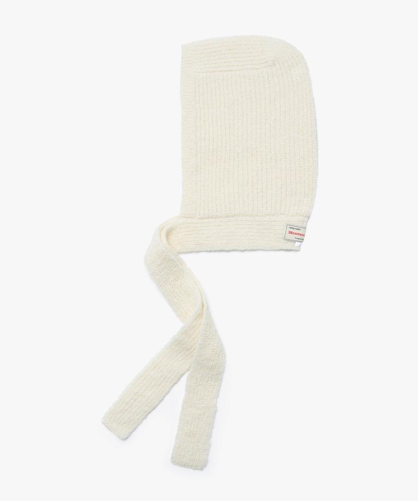 38COMEONCOMMON Alpaca Blend Balaclava Muffler (Ivory)