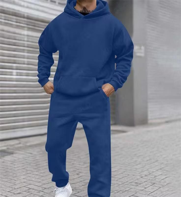 Herren Grenzüberschreitendes Herbst/Winter Mode Hoodie Set: Lässiger lockerer Langarm-Sweatshirt