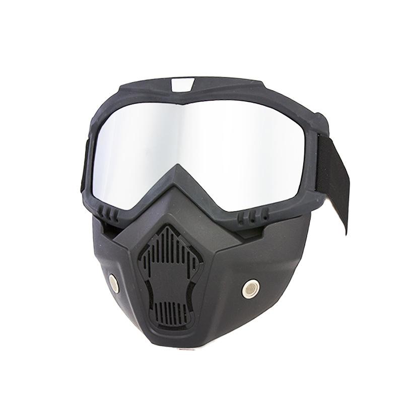 Vintage Face Mask Goggles Unisex Personalized Horror Halloween Skull Motorcycle Retro Goggles