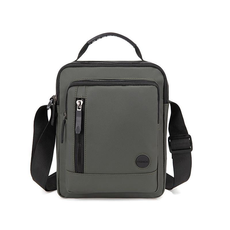 

Shoulder Messenger Bag Handbag Men S Business Leisure Versatile Large Capacity Shoulder Backpack Multi-Functional Bag Men зелений