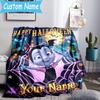 Custom Name Vampirina Blanket Flannel Blanket for Camping, Hiking, Garden Parties, Picnic Essentials,gift for family and friend