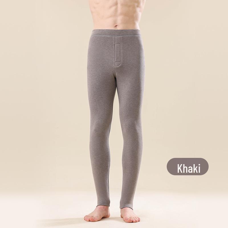 Extra lange Thermohose für große Männer & Frauen - Doppellagig, verdickt, warmes Acryl-Baumwoll-Basisschicht für Herbst & Winter