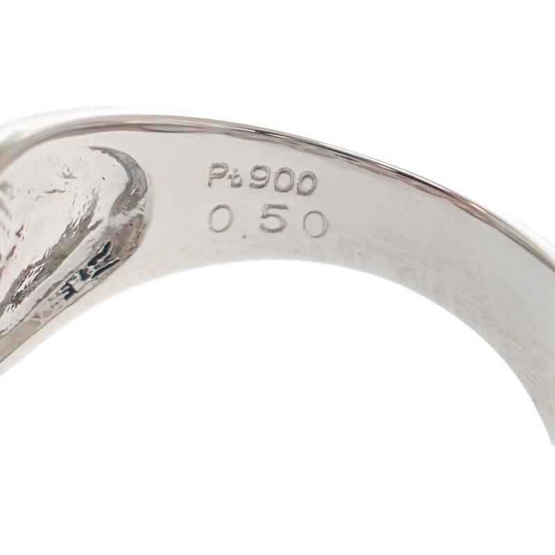 Merkeløs  #13(JP størrelse) ring Pt900Platina Kvinner