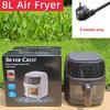 Horkovzdušná fritéza Airfryer Domácí Velkokapacitní 110V Multifunkční Automatická Elektrická Fritéza