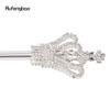 Silver White Alloy Crown Fairy Wands for Girl Princess Wands for Kids Angel Wand for Party Costume Wedding Birthday Party 48.5cm