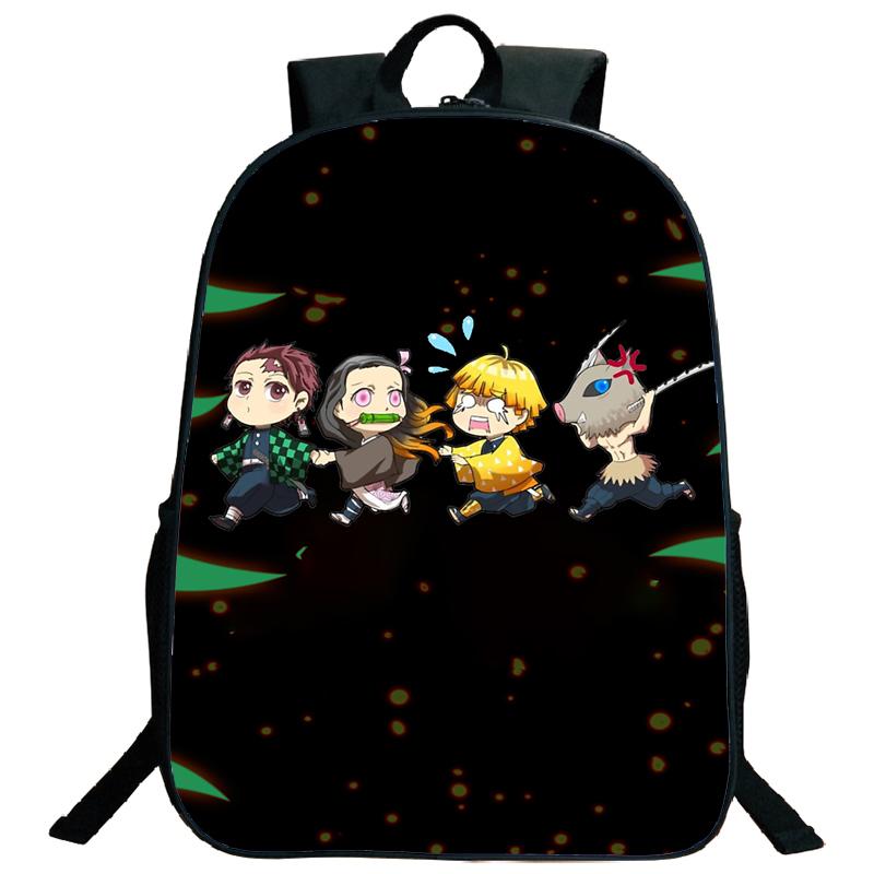 Demon Slayer Backpack Kimetsu No Yaiba Tanjiro Nezuko Kamado Teenarges Schoolbag Laptop Bag Boys Girls Rucksack Travel Shoulder Bags