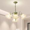 French Country Lily of the Valley Chandelier: Retro American Style for Living Room, Dining Room, or Bedroom