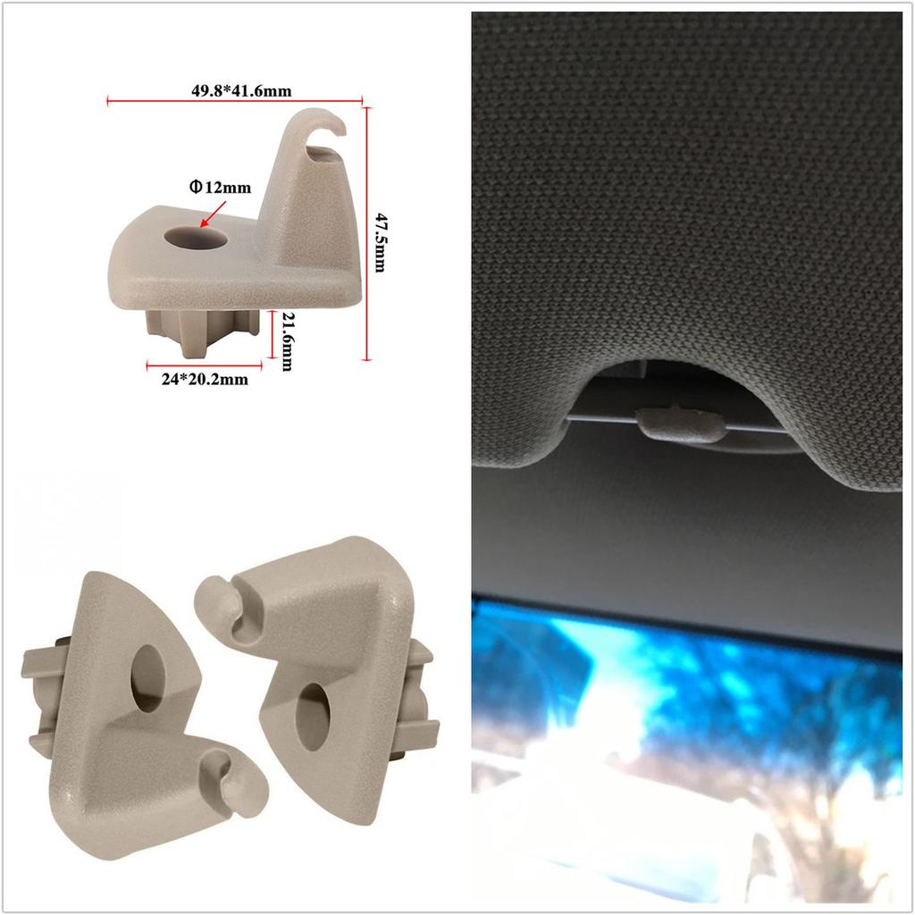 20Pc Sun Visor Clip Holder  Replacement Hook Easy To Use For Dodge Chrysler 300
