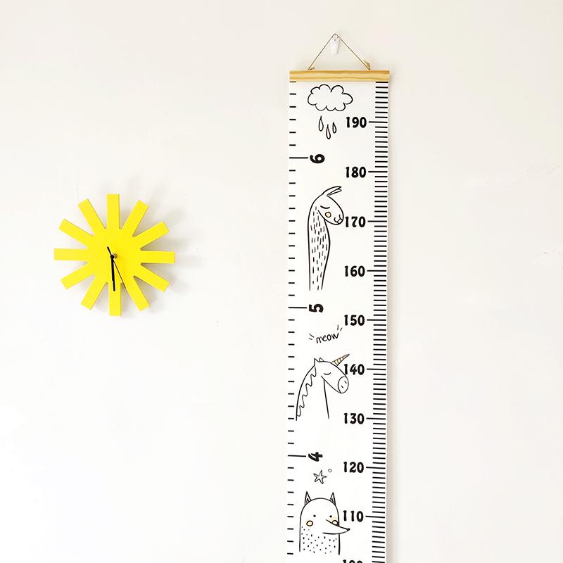 Wooden Wall Hanging Wall Sticker For Kids Room Decoration Height Measure Ruler Wallpaper Baby Growth Chart Decor On The Wall
