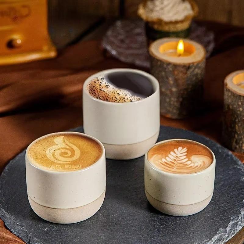Vintage Coffee Mug 100ml 170ml 200ml ceramics Tea cup Japanese-style cafes Drinkware Stoneware Espresso for Restaurants Hotels