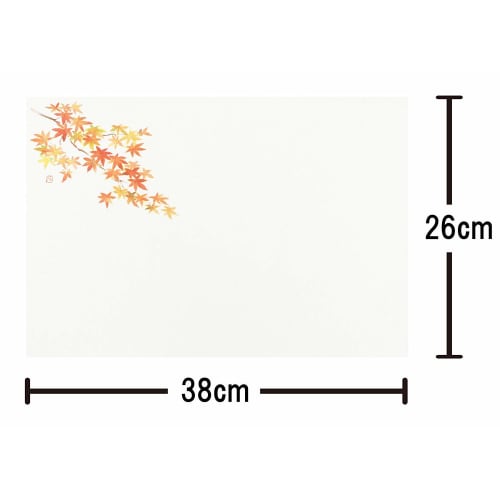 Daikoku Industrial Placemats, Autumn Leaves, 26 X 38cm, Table Mat, E Type, No. 91, Autumn Leaves, 31037, Pack of 100