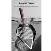 Double Sifting Pet Waste Shovel Stainless Steel Waste Removal Sifting Tool  Cleaning Tool
