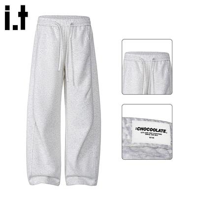 :CHOCOOLATEit Men's Relaxed Fit Curved Leg Sweatpants