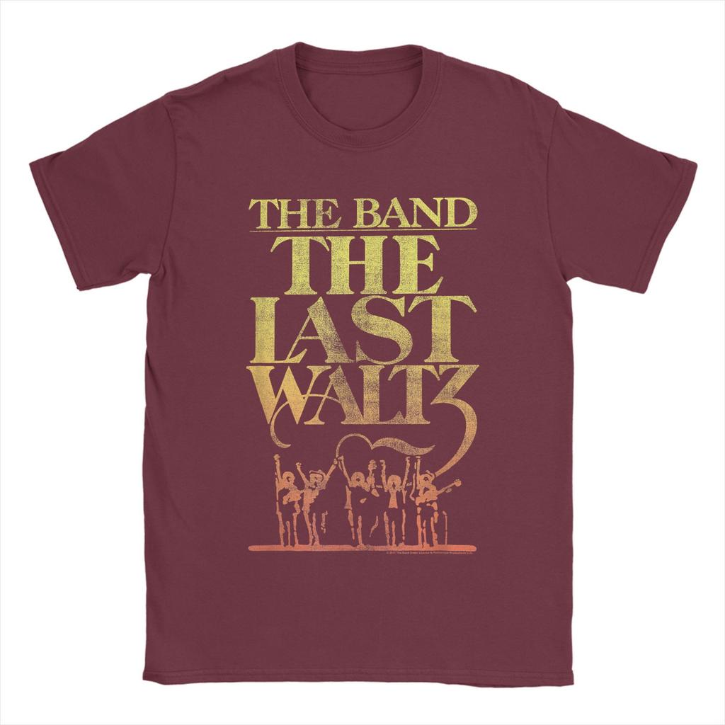 THE BAND THE LAST WALTZ Koszulka Męska Zabawna 100% Bawełna Koszulki Letnie Okrągły Dekolt Modne T-shirty Hurtownia Luźne Top