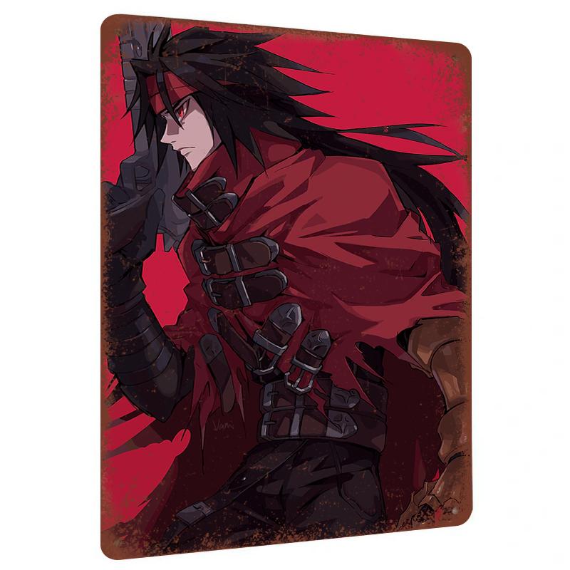 

Anime Style Warrior Character Custom Metal Tin Sign Wall Art Decor for Home Office 20x30cm（7.8x11.8inch）