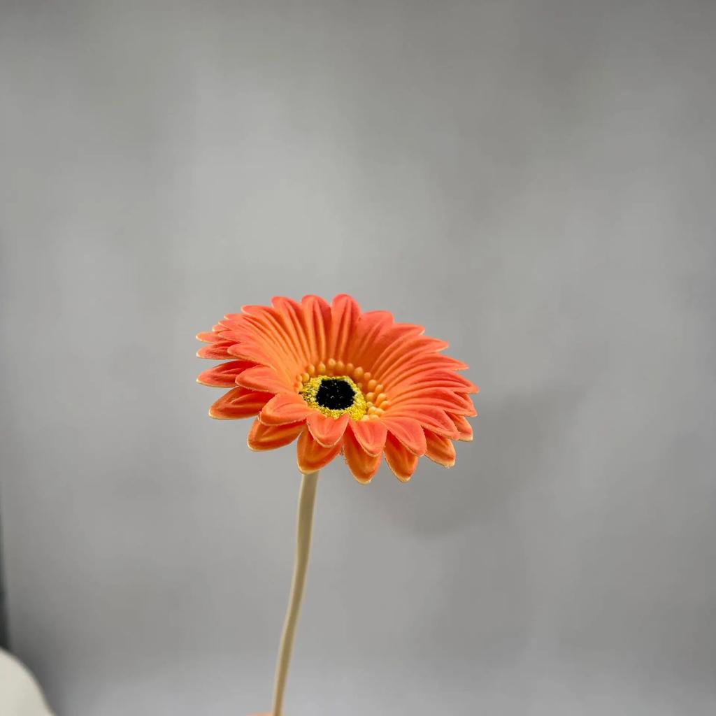 10pcs PU Gerbera Daisies Artificial Flowers Fake Sunflower Stems for Floral Arrangement