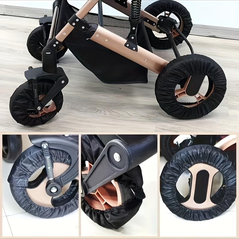 2pcs Young Stroller Wheel Covers, Made of Polyester for Dust Protection, Easy To Clean for Home Entry Use, Suitable for Outdoor Return, Dustproof