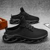 Fashion New Half Sneakers Men Fashion Casual Shoes Men Breathable Knit Lightweight Sports Outdoor Slip on Cushioning Walking Slippers