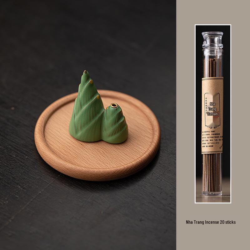 Blessing for Peace: Yuzu Incense Holder & Tray for Zen Tea Rooms and Coffee Tables