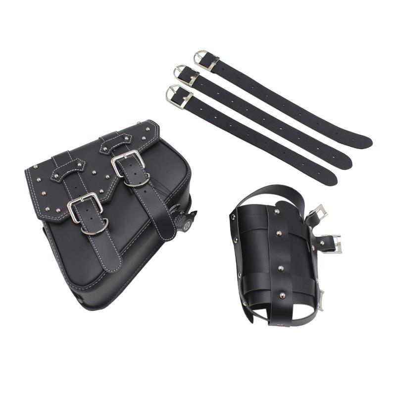 Waterproof Anti-Theft Retro Leather Saddlebags for Chunfeng & Hishih Motorcycles