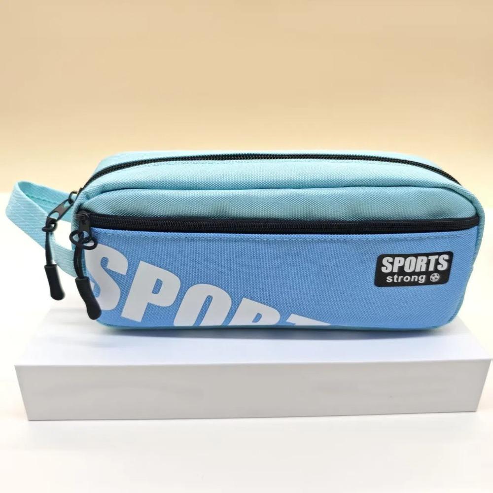 Canvas Pen Pouch Students Pencil Case Fashion Stationery Bag Unisex