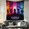 DOTA 2 Wall Hanging Printed Fabric Blanket Decorative Tapestries for Bedroom Living Room Home Decor