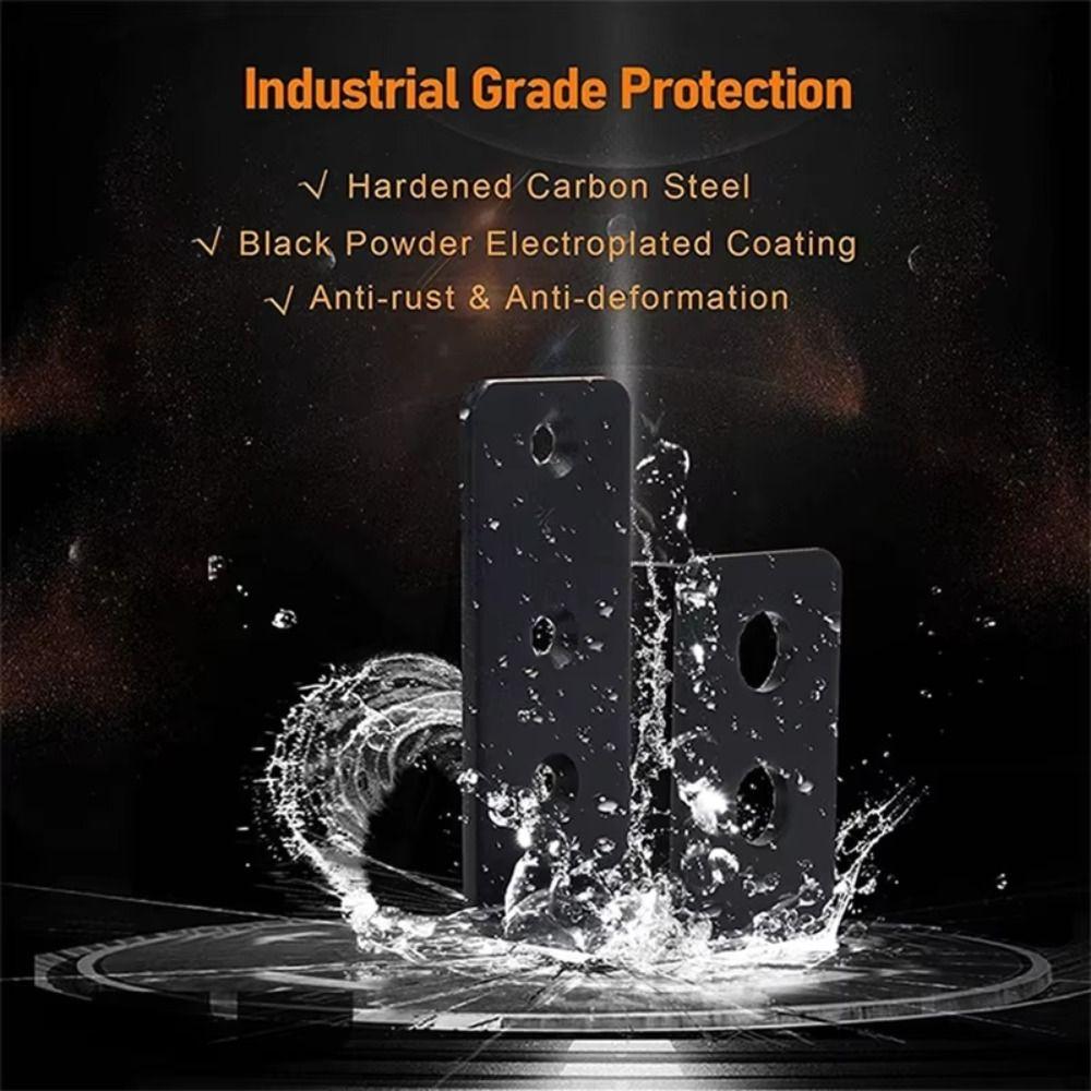 2 Pcs Black Door Safety Barricade Support Anti-slip Anti-collision Door Bracket  Family