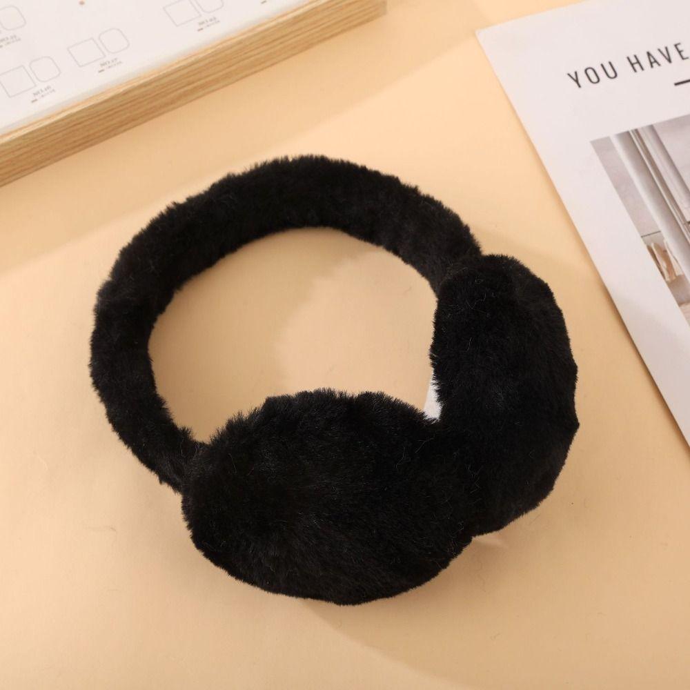 Winter Warm Foldable Earmuffs Soft Plush Fluffy Earflaps Fashion Ear Warmer  For Women Men Outdoor