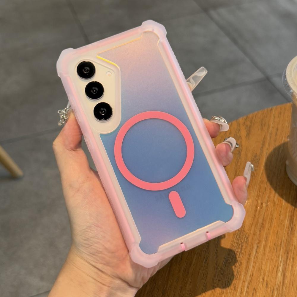 Heavy Duty Thickened Shockproof Magnetic Laser Case For Samsung S25 Ultra S24 S23 Plus Wireless Charging Military Armor Cover