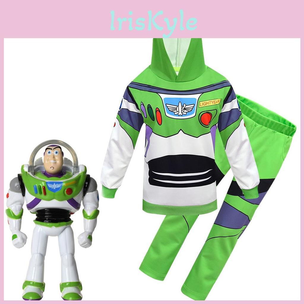 Adorable 4 Cosplay Buzz Lightyear 2pcs Set Hoodie Pants Halloween Costume