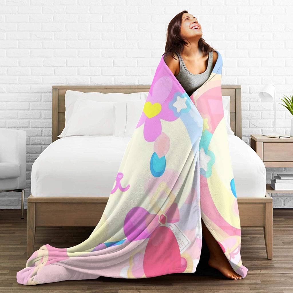 Usahana Cartoon Plush Blanket Kids Adult  Flannel Throw Blanket For Living Room Super Warm Custom  Quality Bedspread Gift Idea