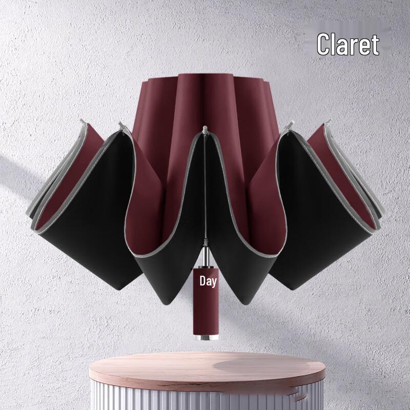 FengXun Fully Automatic Reverse Folding Umbrella with Reflective Strip