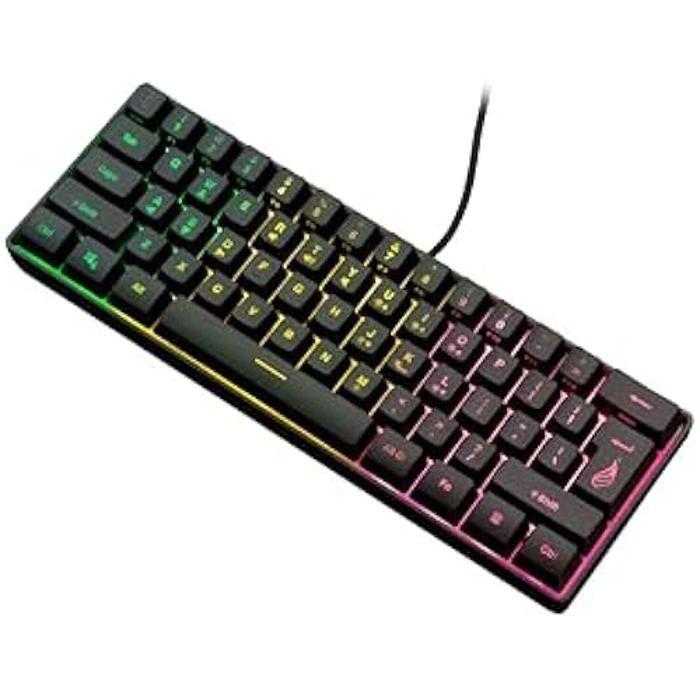 Clavier de Jeu - SUREFIRE - Kingpin X1 - 60% Anglais - Rétroéclairé RGB - Anti-ghosting 25 touches