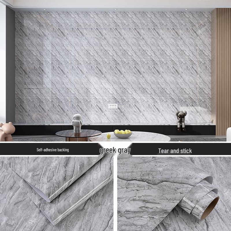 Oil-proof, Heat-resistant Waterproof Kitchen Countertop Self-adhesive Wallpaper