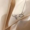 Light Luxury Romantic Tulip Flower Necklace For Women Exquisite Zircon Rose Flowers  Clavicle Chain Choker Party Charm Jewelry