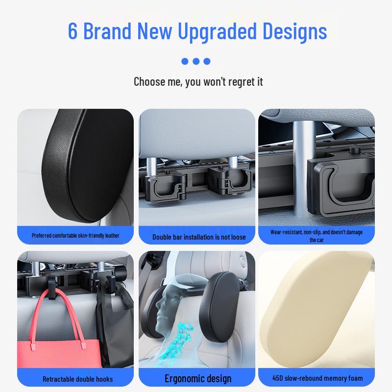 3D Memory Foam Kids' Car Neck Pillow - Universal Fit for All Seasons